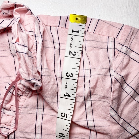 Crown & Ivy Pink Plaid Ruffle Blouse - Picture 10 of 13